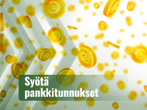 Pankin valitseminen ja verkkopankkitunnusten syöttäminen