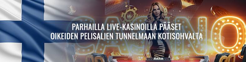 Parhailla live-kasinoilla pääset oikeiden pelisalien tunnelmaan kotisohvalta