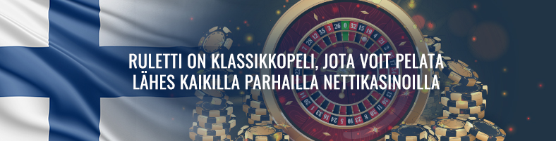 Ruletti on klassikkopeli, jota voit pelata lähes kaikilla parhailla nettikasinoilla